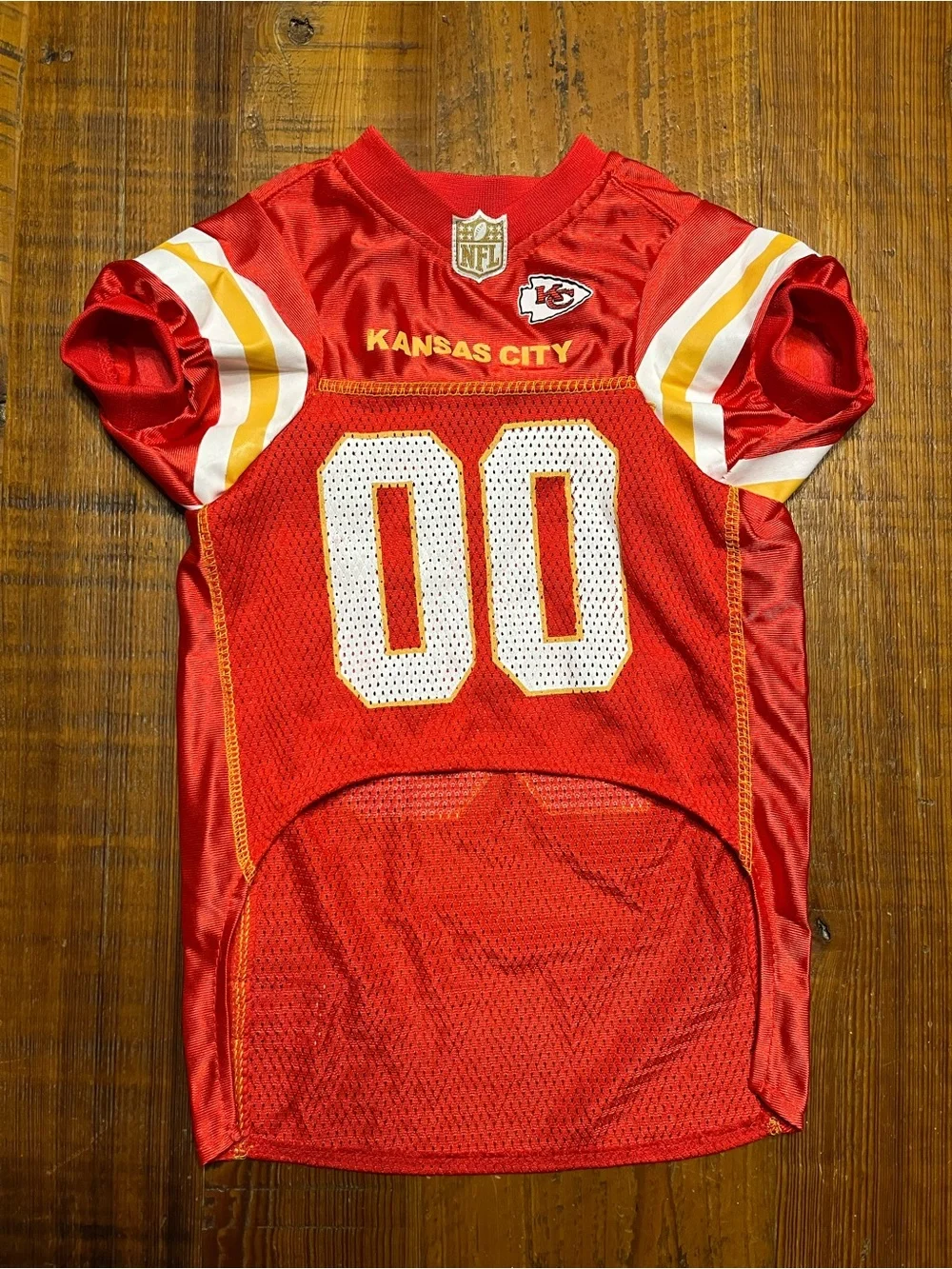 Kansas City Chiefs NFL Mesh Pet Jersey Size Large